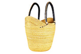 DC1 AFRICAN ETHNIC TRIBAL WOVEN  BASKET BCD