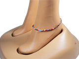 DC1 AFRICAN ETHNIC TRIBAL ADJUSTABLE BEAD ANKLET ABV