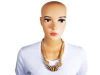 DC1 AFRICAN ETHNIC TRIBAL WOODEN NECKLACE AZP