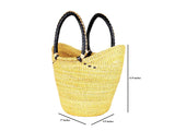 DC1 AFRICAN ETHNIC TRIBAL WOVEN  BASKET BCD