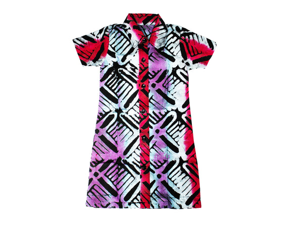 DC1 AFRICAN ETHNIC TRIBAL ''TIE AND DYE'' GIRL DRESS DOD
