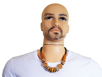 DC1 AFRICAN ETHNIC TRIBAL WOODEN NECKLACE DSO