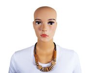 DC1 AFRICAN ETHNIC TRIBAL WOODEN NECKLACE DSO
