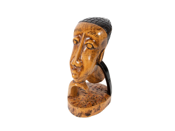 DC1 AFRICAN ETHNIC TRIBAL WOODEN SCULPTURE HQV