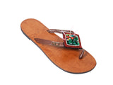 DC1 AFRICAN ETHNIC TRIBAL LEATHER WOMEN SLIPPERS KOS