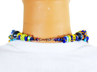 DC1 AFRICAN ETHNIC TRIBAL BEADED NECKLACE ORE