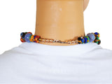 DC1 AFRICAN ETHNIC TRIBAL BEADED NECKLACE QFY