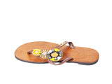 DC1 AFRICAN ETHNIC TRIBAL LEATHER WOMEN SLIPPERS QWR