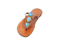 DC1 AFRICAN ETHNIC TRIBAL LEATHER WOMEN SLIPPERS ZOW
